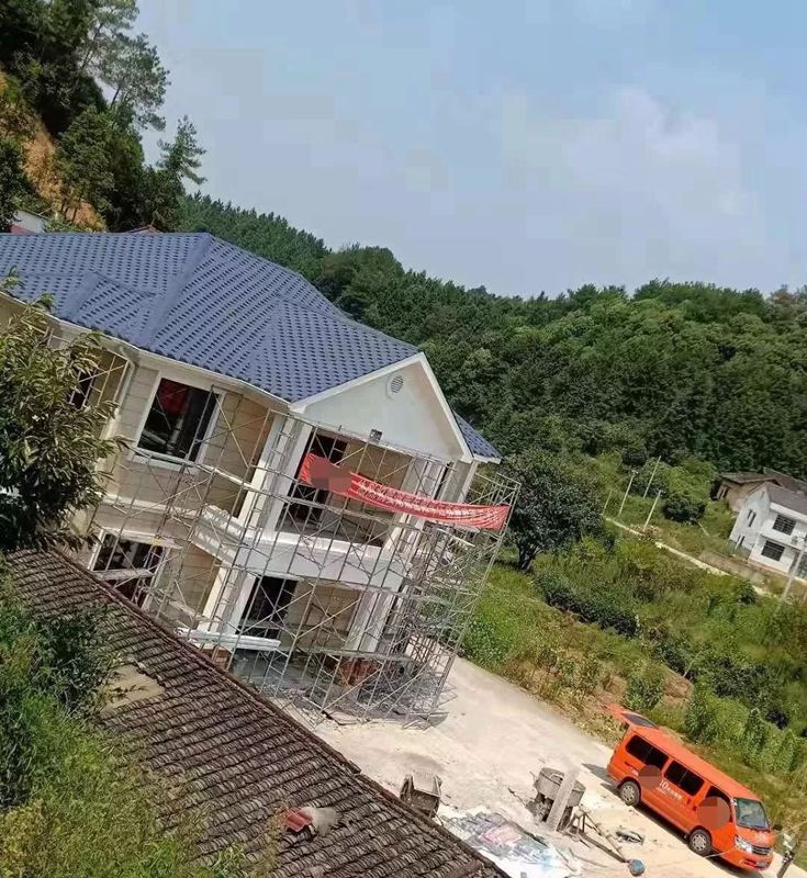 輕鋼別墅不牢固?一打就爛?來看看輕鋼的正規(guī)施工過程就知道了(圖8) 睿婕輕鋼別墅
