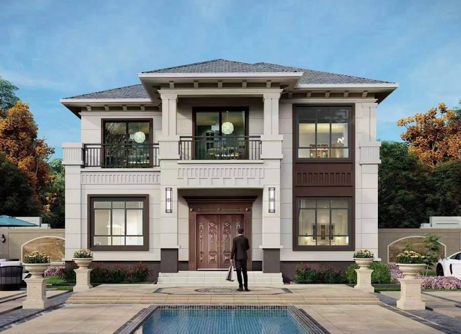 輕鋼別墅可以設(shè)計哪些風格？(圖3)